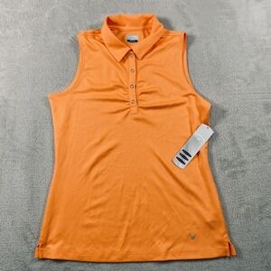 Callaway Orange Sleeveless Golf Top